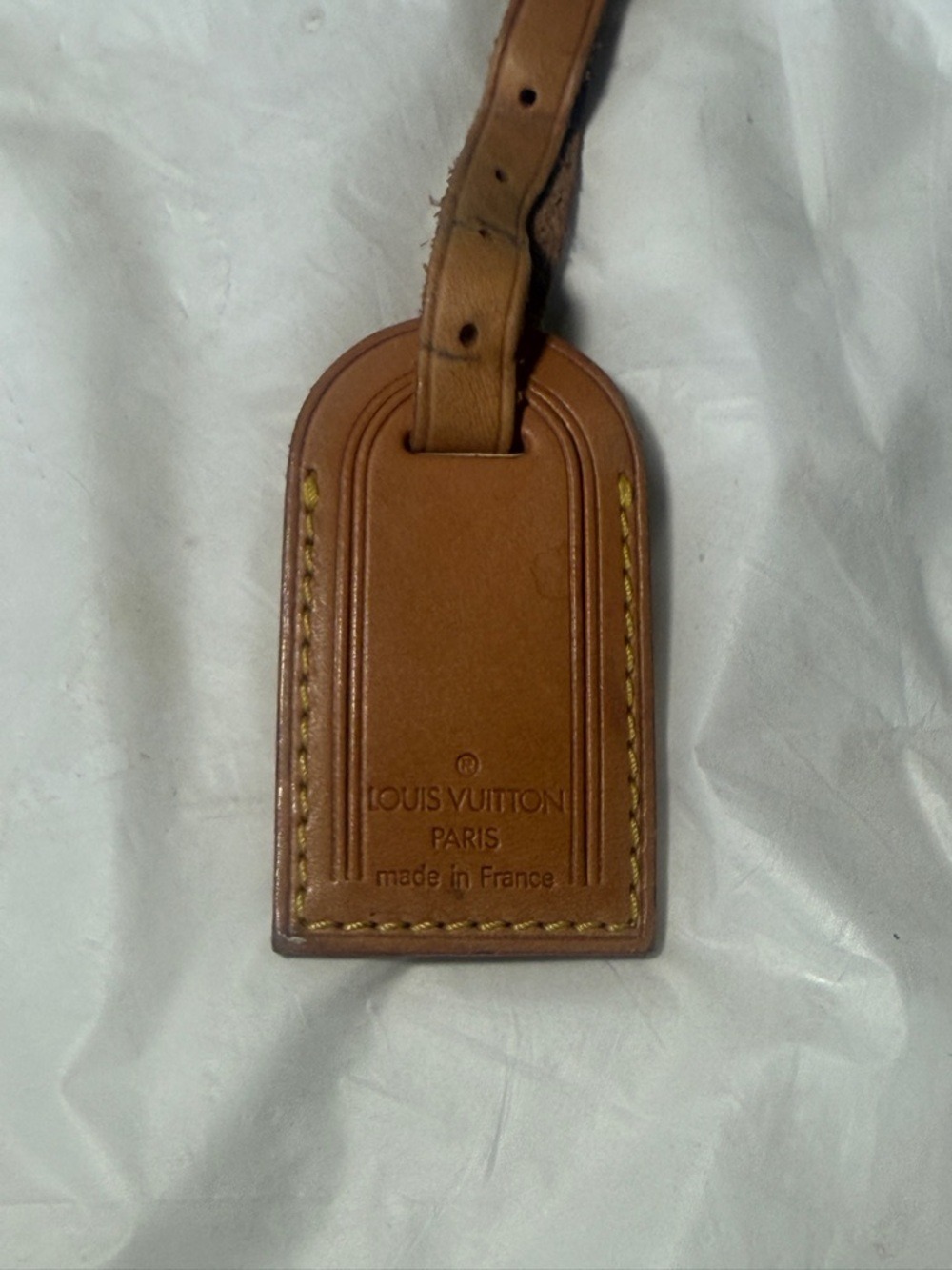 Louis Vuitton Vachetta Tan Leather Luggage Tag
